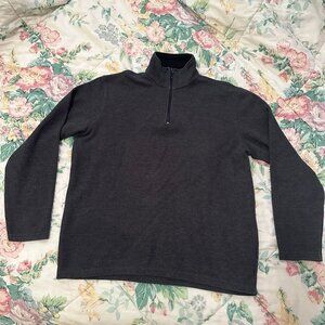 U2 Menswear - Dark Grey Zipper Sweater - Size L